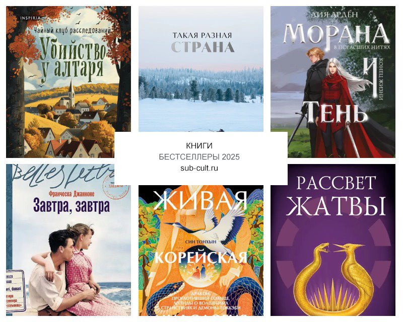 Книжные бестселлеры 2025