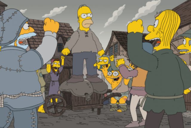 Новый сезон "Симпсонов" начался с пародии на "Игру престолов"